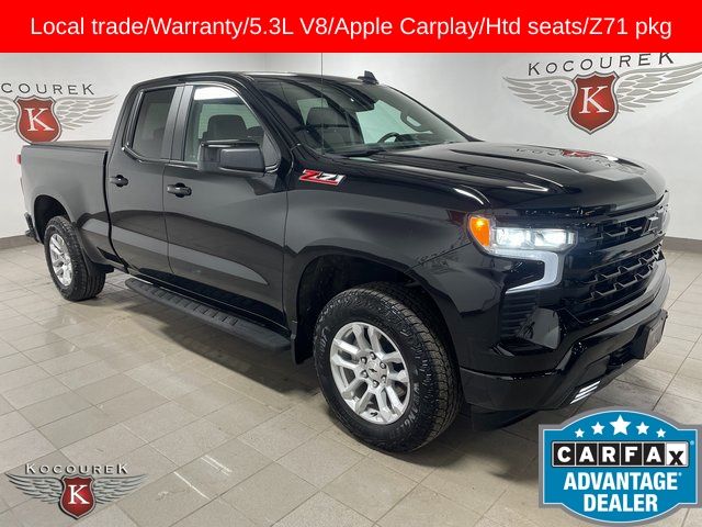 Black 2024 Chevrolet Silverado 1500 Pickup Truck Four-Wheel Drive Automatic