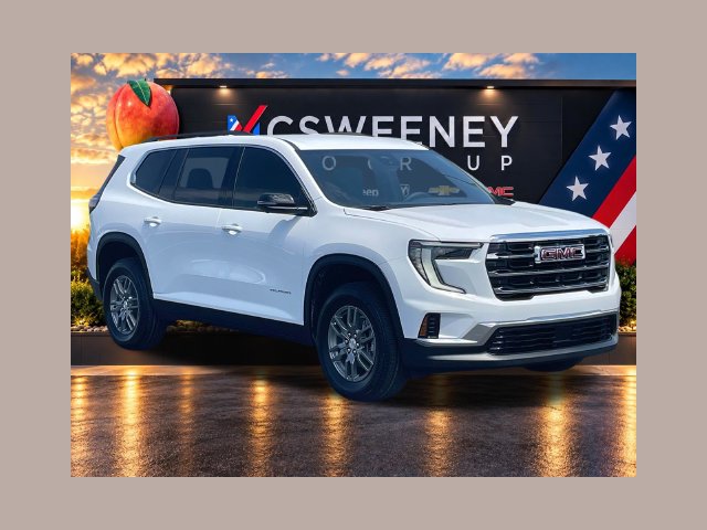 Summit White 2025 GMC Acadia SUV / Crossover Front-Wheel Drive 8-Speed Automatic