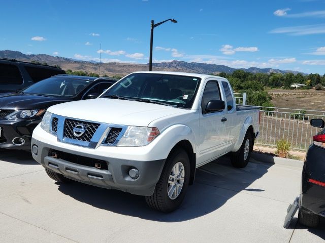 Glacier White 2019 Nissan Frontier Pickup Truck 4X2 5-Speed Manual Overdrive