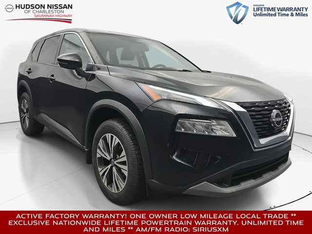 Super Black 2023 Nissan Rogue SV AWD SUV / Crossover All-Wheel Drive Continuously Variable Transmission