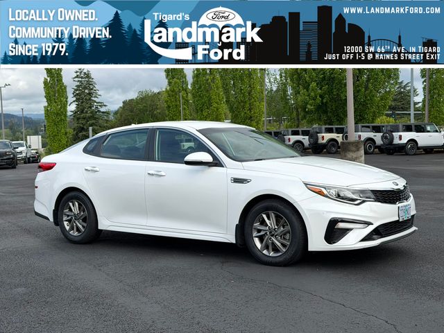 Snow White Pearl 2019 Kia Optima LX FWD Sedan Front-Wheel Drive 6-Speed Automatic