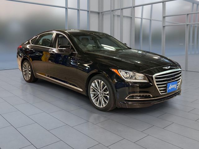 Caspian Black 2017 Genesis G80 3.8L AWD Sedan All-Wheel Drive 8-Speed Automatic