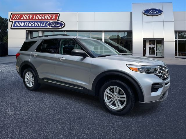 Iconic Silver Metallic 2021 Ford Explorer SUV / Crossover All-Wheel Drive Automatic