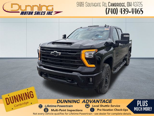 Black 2024 Chevrolet Silverado 2500HD LTZ Crew Cab 4WD Pickup Truck Four-Wheel Drive Automatic