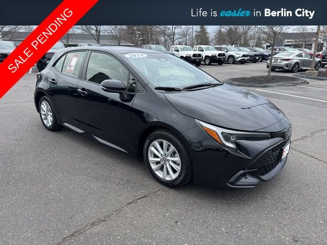 Midnight Black Metallic 2024 Toyota Corolla Hatchback SE FWD Hatchback Front-Wheel Drive Continuously Variable Transmission