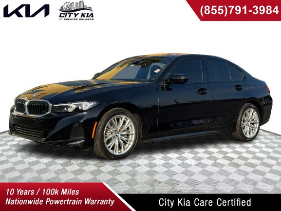 Jet Black 2023 BMW 3 Series 330i RWD Sedan Rear-Wheel Drive 8-Speed Automatic