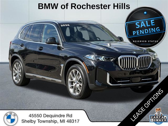 Black Sapphire Metallic 2026 BMW X5 SUV / Crossover All-Wheel Drive 8-Speed Automatic