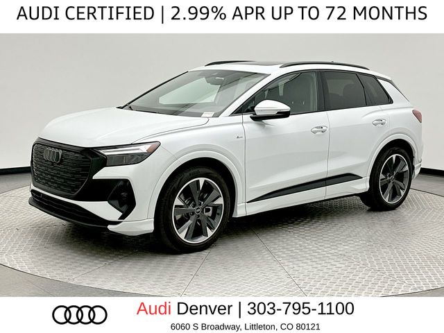 Glacier White Metallic 2025 Audi Q4 e-tron quattro Premium Plus 55 SUV / Crossover All-Wheel Drive Automatic