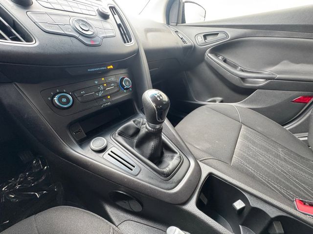 Oxford White 2017 Ford Focus S Sedan Front-Wheel Drive 5-Speed Manual