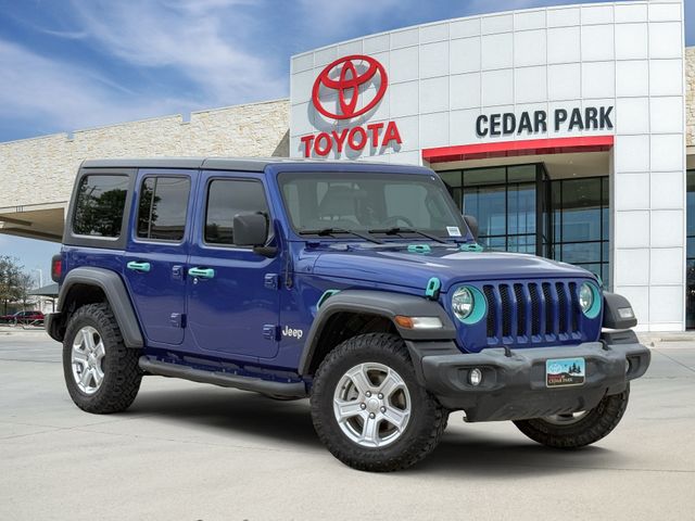 Ocean Blue Metallic Clearcoat 2018 Jeep Wrangler Unlimited Sport S 4WD SUV / Crossover Four-Wheel Drive 8-Speed Automatic