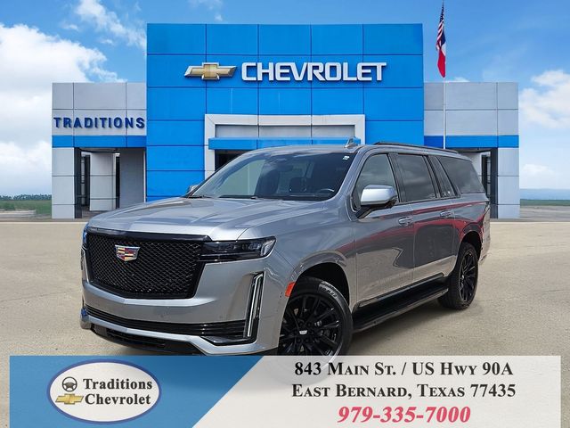 Argent Silver Metallic 2023 Cadillac Escalade ESV SUV / Crossover Four-Wheel Drive Automatic