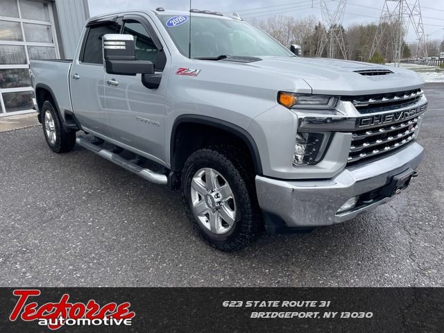 Silver Ice Metallic 2020 Chevrolet Silverado 2500HD LTZ Crew Cab 4WD Pickup Truck Four-Wheel Drive 6-Speed Automatic