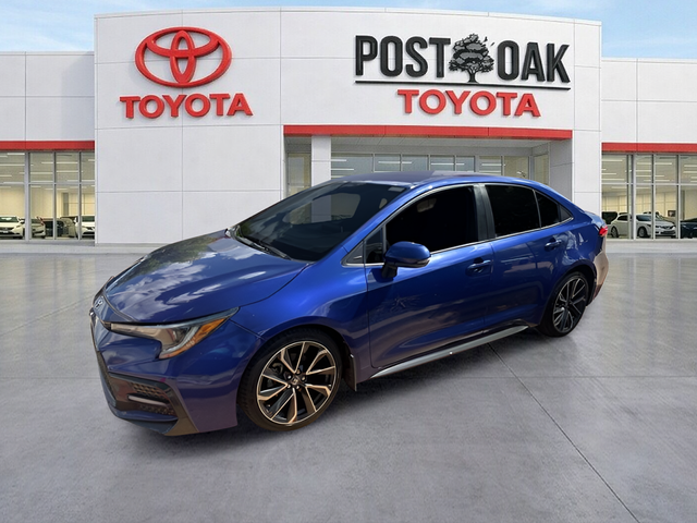 Blue 2021 Toyota Corolla SE FWD Sedan Front-Wheel Drive Continuously Variable Transmission