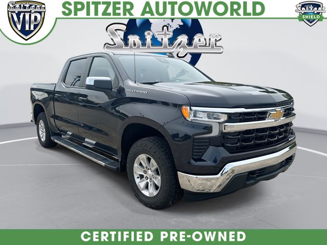 Dark Ash Metallic 2023 Chevrolet Silverado 1500 LT Crew Cab 4WD Pickup Truck Four-Wheel Drive Automatic