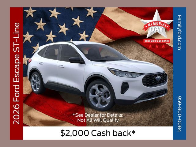 Space Silver Metallic 2026 Ford Escape ST-Line AWD SUV / Crossover All-Wheel Drive 8-Speed Automatic