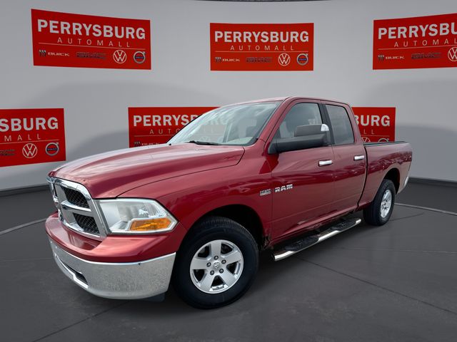 Inferno Red Crystal Pearlcoat 2009 Dodge RAM 1500 SLT Quad Cab 4WD Pickup Truck Four-Wheel Drive 5-Speed Automatic