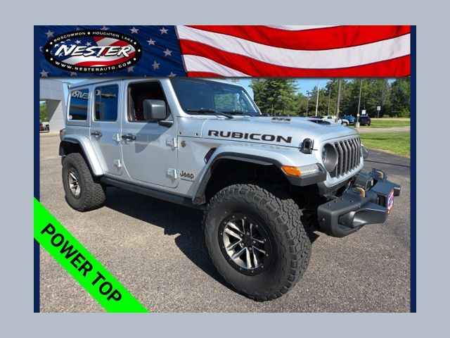 Silver Zynith Clearcoat 2024 Jeep Wrangler SUV / Crossover Four-Wheel Drive 8-Speed Automatic