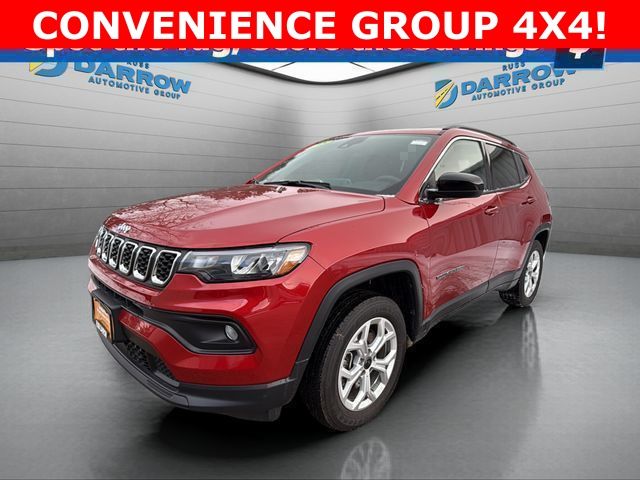 Red Hot Pearlcoat 2025 Jeep Compass Latitude 4WD SUV / Crossover Four-Wheel Drive 8-Speed Automatic