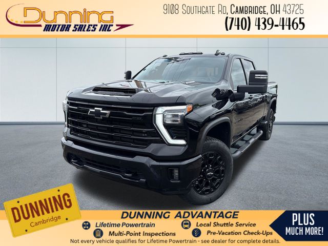 Black 2024 Chevrolet Silverado 2500HD LTZ Crew Cab 4WD Pickup Truck Four-Wheel Drive Automatic