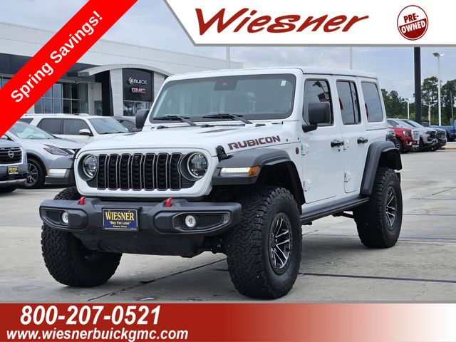 Bright White Clearcoat 2025 Jeep Wrangler Rubicon 4-Door 4WD SUV / Crossover Four-Wheel Drive 8-Speed Automatic