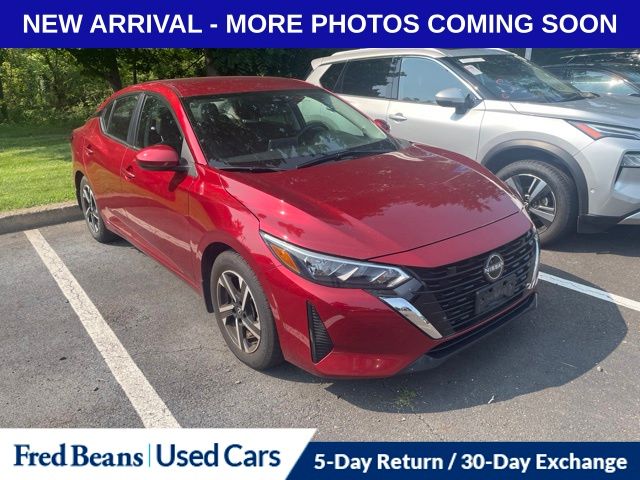 Red (Scarlet) 2024 Nissan Sentra Sedan Front-Wheel Drive Continuously Variable Transmission