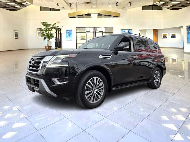 Super Black 2022 Nissan Armada SL 4WD SUV / Crossover Four-Wheel Drive 7-Speed Automatic