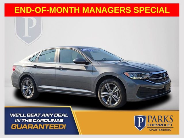 Pyrite Silver Metallic 2024 Volkswagen Jetta Sedan Front-Wheel Drive 8-Speed Automatic