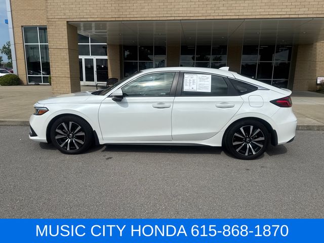 Platinum White Pearl 2024 Honda Civic Hatchback Hatchback Front-Wheel Drive Continuously Variable Transmission