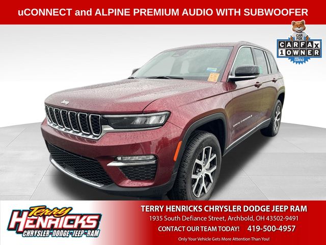 Velvet Red Pearlcoat 2025 Jeep Grand Cherokee SUV / Crossover Four-Wheel Drive 8-Speed Automatic