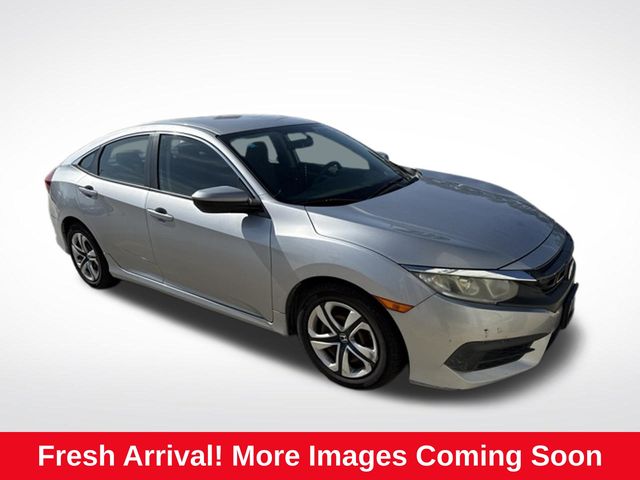 Lunar Silver Metallic 2016 Honda Civic Sedan Front-Wheel Drive Continuously Variable Transmission
