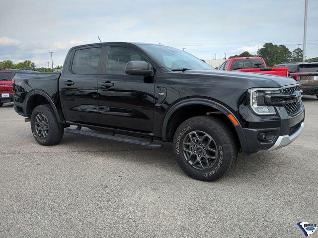 Shadow Black 2024 Ford Ranger XLT SuperCrew 4WD Pickup Truck Four-Wheel Drive Automatic