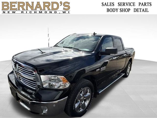 Brilliant Black Crystal Pearlcoat 2017 RAM 1500 Big Horn Crew Cab 4WD Pickup Truck Four-Wheel Drive 8-Speed Automatic