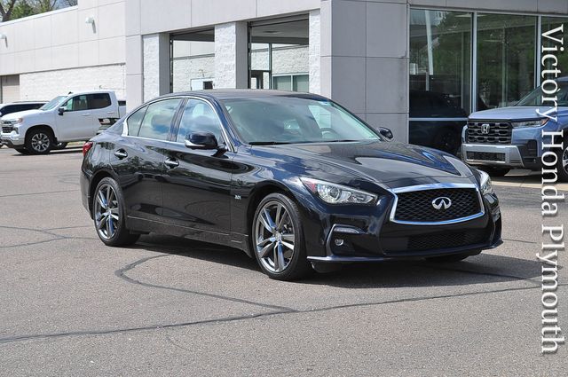 Black Obsidian 2019 INFINITI Q50 3.0t Signature Edition AWD Sedan All-Wheel Drive 7-Speed Automatic Overdrive