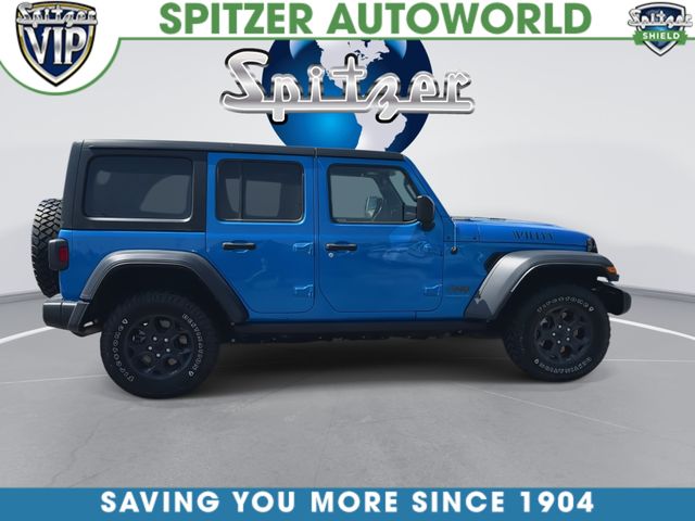 Certified Used 2023 Blue Jeep Willys 4xe image 10