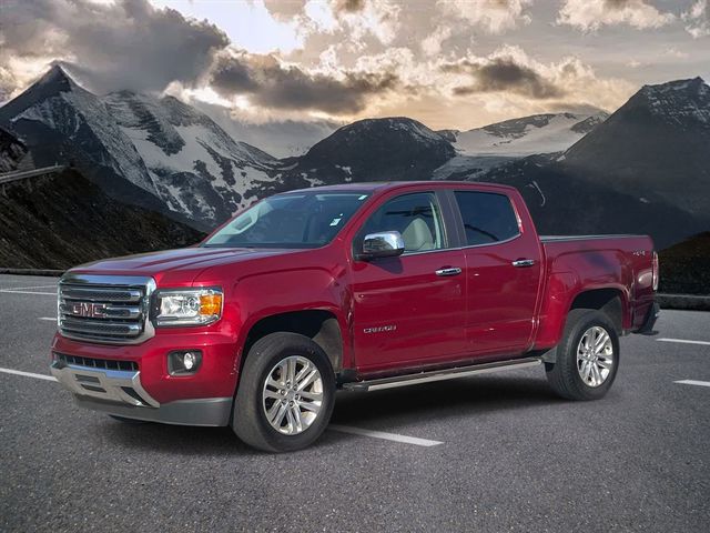 Red Quartz Tintcoat 2018 GMC Canyon Pickup Truck Four-Wheel Drive 8-Speed Automatic