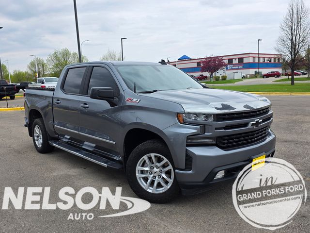 Gray (Satin Steel Metallic) 2019 Chevrolet Silverado 1500 RST Crew Cab 4WD Pickup Truck Four-Wheel Drive 8-Speed Automatic