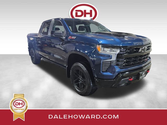 Northsky Blue Metallic 2023 Chevrolet Silverado 1500 LT Trail Boss Crew Cab 4WD Pickup Truck Four-Wheel Drive Automatic