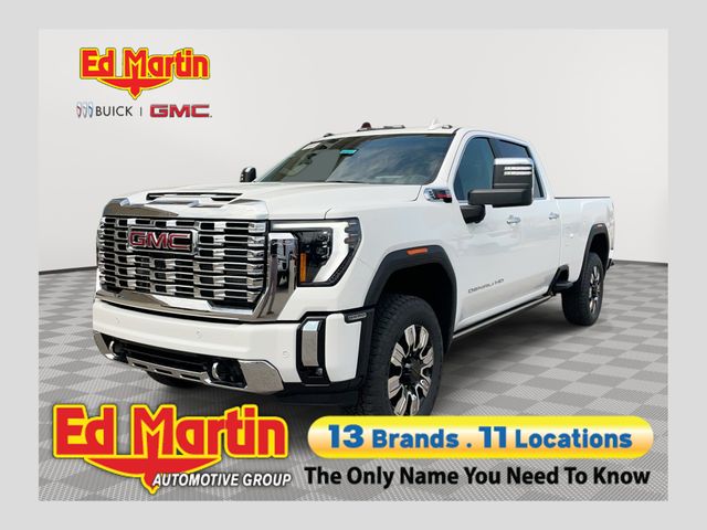 Summit White 2026 GMC Sierra 3500HD Denali Crew Cab 4WD Pickup Truck Four-Wheel Drive Automatic