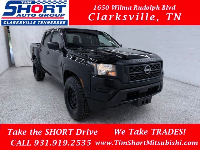 Super Black 2022 Nissan Frontier Pickup Truck Four-Wheel Drive 9-Speed Automatic