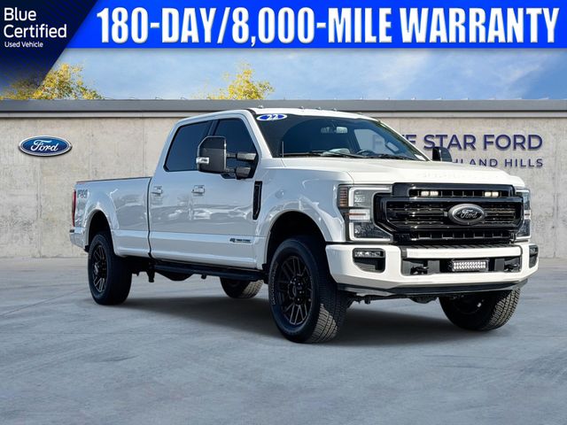White Metallic 2022 Ford F-250 Super Duty Lariat Crew Cab 4WD Pickup Truck Four-Wheel Drive Automatic