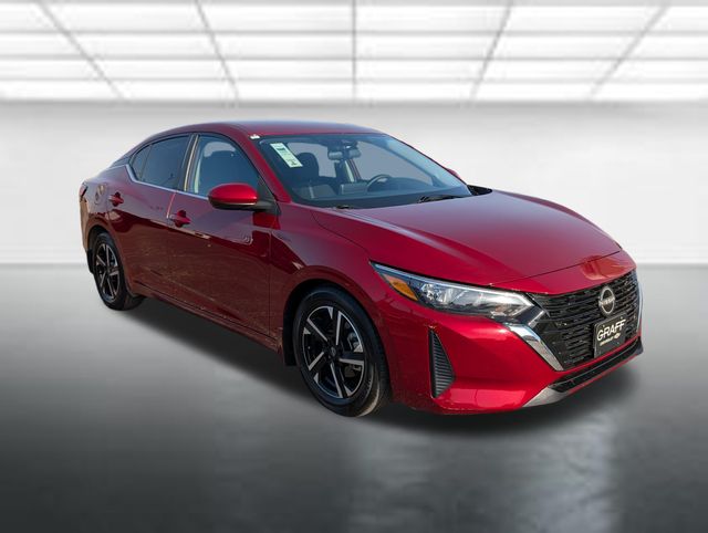 Red (Scarlet Ember Tintcoat) 2025 Nissan Sentra Sedan Front-Wheel Drive Continuously Variable Transmission