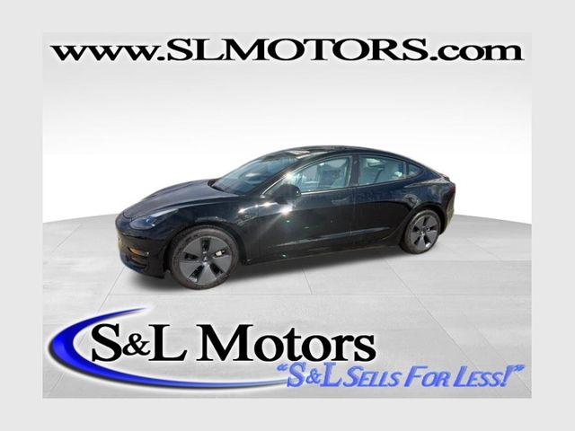 Black 2022 Tesla Model 3 Long Range AWD Sedan All-Wheel Drive 1-Speed Automatic