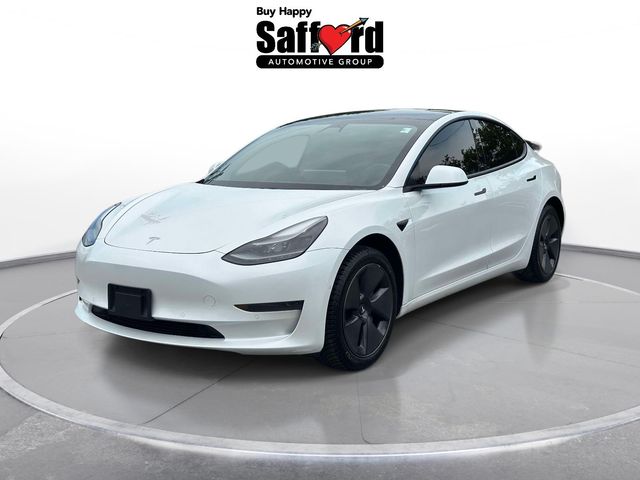 Pearl White Multi-Coat 2021 Tesla Model 3 Sedan Rear-Wheel Drive 1-Speed Automatic