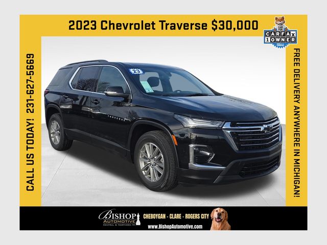 Mosaic Black Metallic 2023 Chevrolet Traverse LT Cloth AWD SUV / Crossover Four-Wheel Drive 9-Speed Automatic
