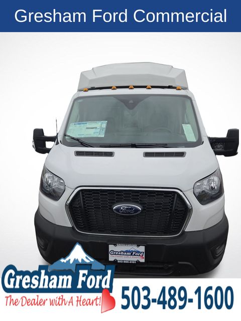 Oxford White 2025 Ford Transit Chassis 350 138 Cutaway AWD Van All-Wheel Drive