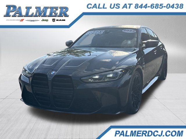 Black Sapphire Metallic 2022 BMW M3 Sedan All-Wheel Drive 8-Speed Automatic
