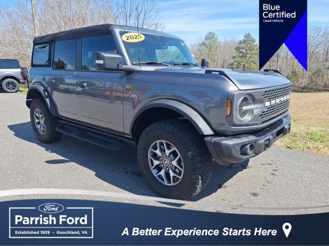 Gray Metallic 2025 Ford Bronco Badlands 4-Door 4WD SUV / Crossover Four-Wheel Drive Automatic