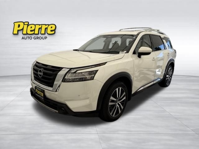 Pearl White 2023 Nissan Pathfinder Platinum 4WD SUV / Crossover All-Wheel Drive 9-Speed Automatic