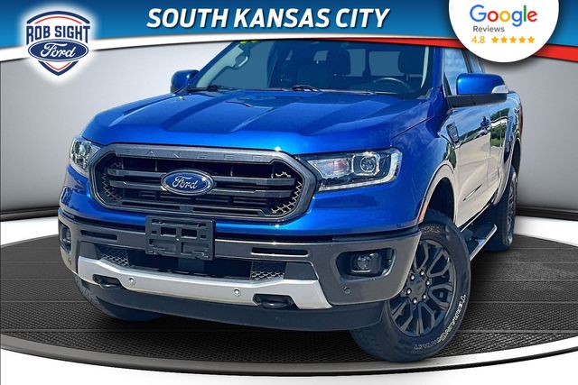 Lightning Blue Metallic 2019 Ford Ranger Lariat SuperCab 4WD Pickup Truck Four-Wheel Drive Automatic
