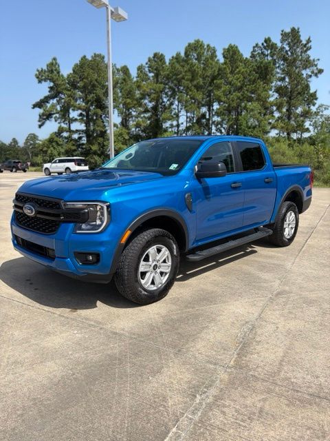 Blue Metallic 2025 Ford Ranger Pickup Truck Four-Wheel Drive Automatic